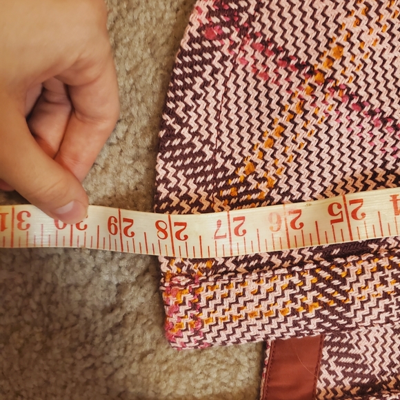 Anthropologie burgendy plaod jacket S - Picture 6 of 8